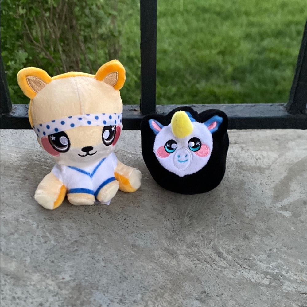 Cute Plush Toy Set with Yellow and Black
